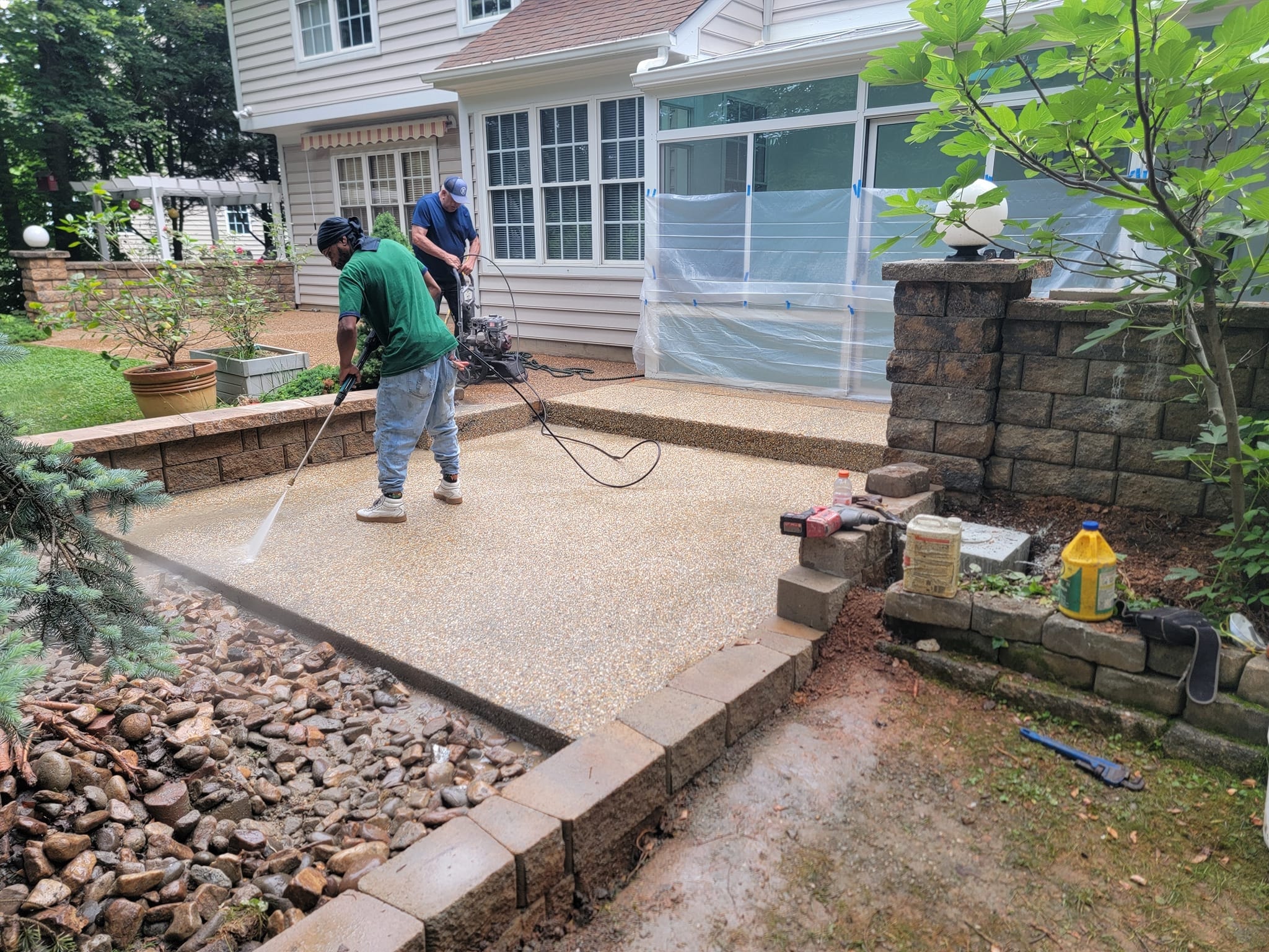 Concrete patio Albemarle County VA
